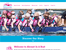 Tablet Screenshot of abreastinaboat.com